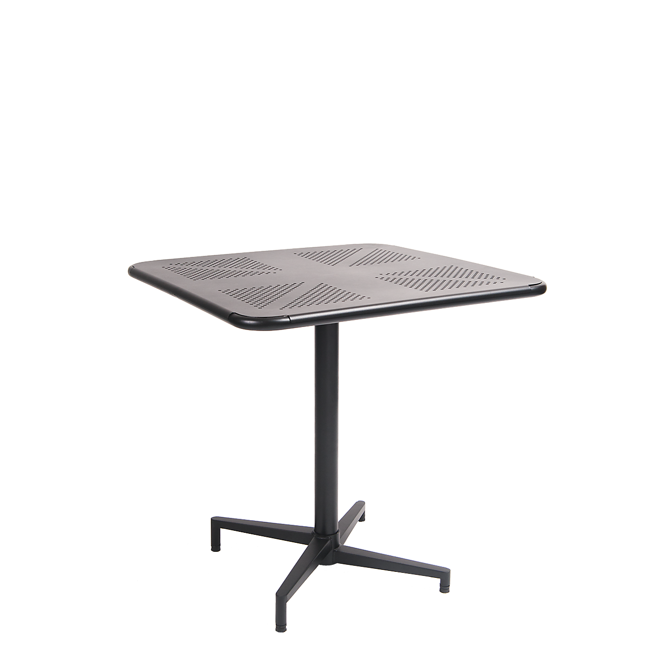 30''X30'' Black Metal Folding Outdoor Table Restaurant Furniture, A1